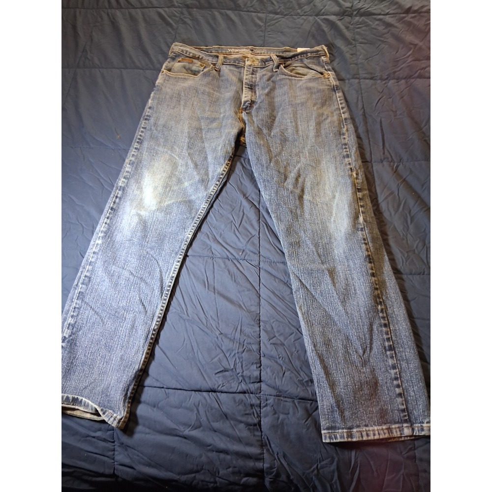 Wrangler Authentics Mens Blue Jeans 36x30 made in‎ mexico